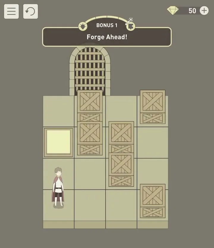 Бонусный уровень 1 «Двигайся вперед!» в IQ Dungeon 2