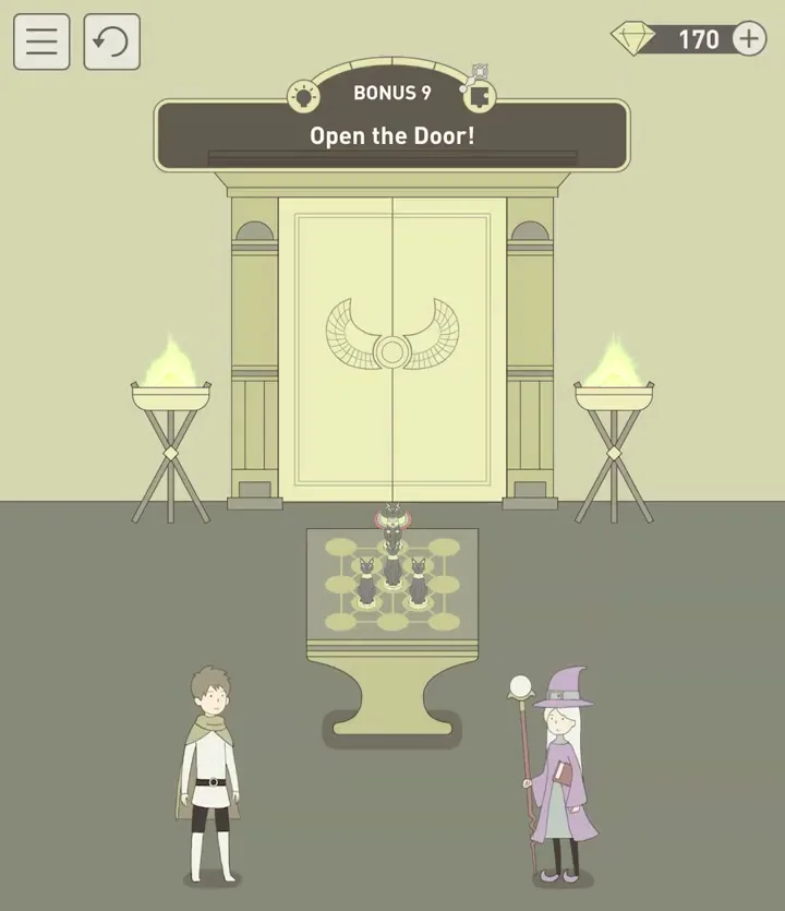 Бонусный уровень 9 «Открой дверь!» в IQ Dungeon 2