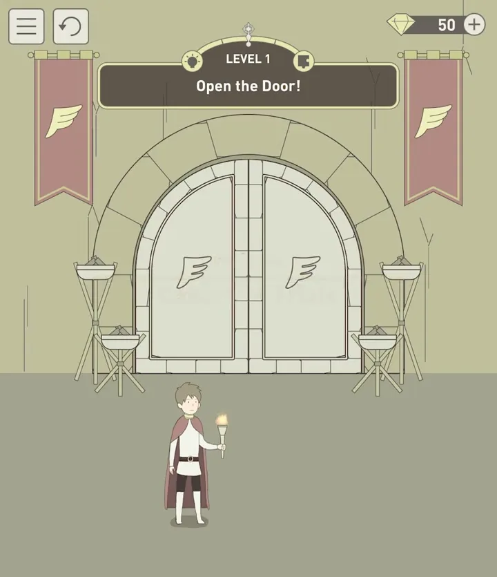 Уровень 1 «Открой дверь!» в IQ Dungeon 2