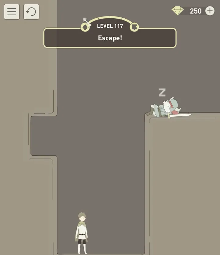 Уровень 117 «Выберись!» в IQ Dungeon 2