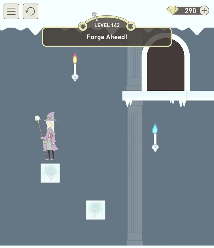 Уровень 143 «Двигайся вперед!» в IQ Dungeon 2