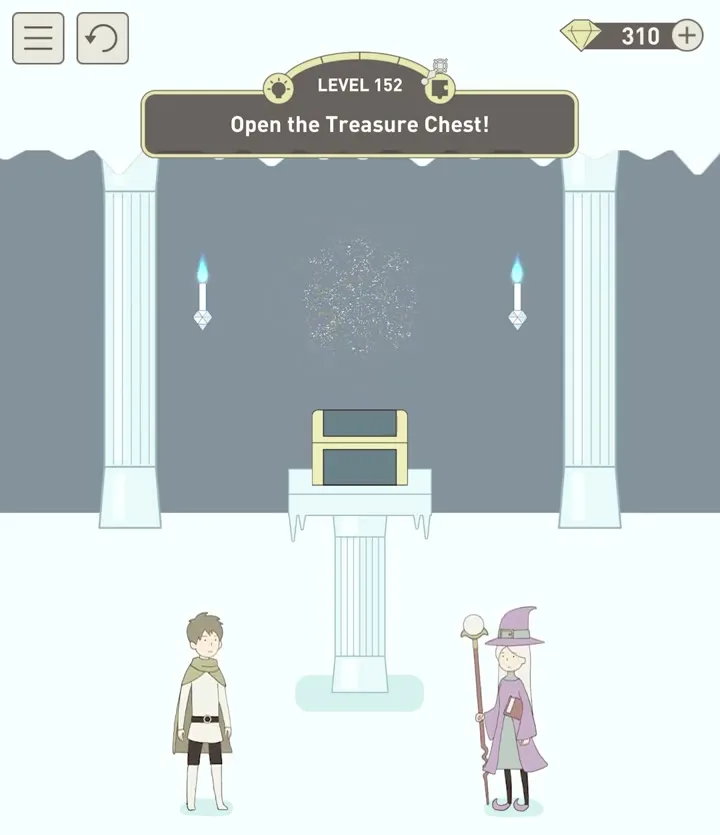 Уровень 152 «Открой сундук!» в IQ Dungeon 2
