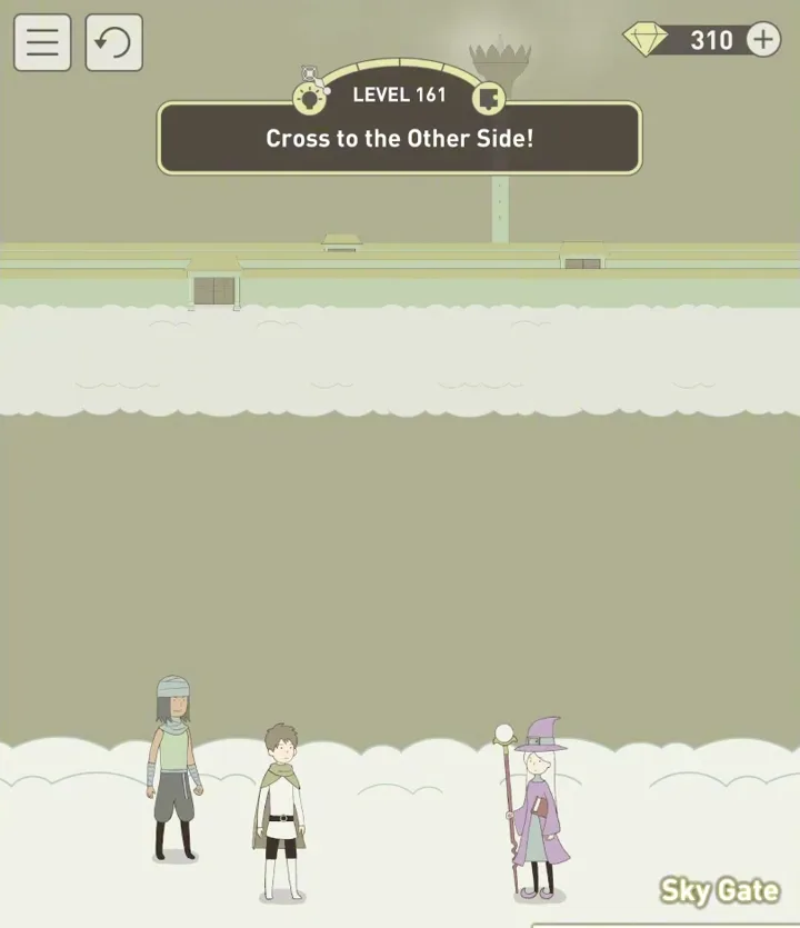 Уровень 161 «Переберись на другую сторону!» в IQ Dungeon 2