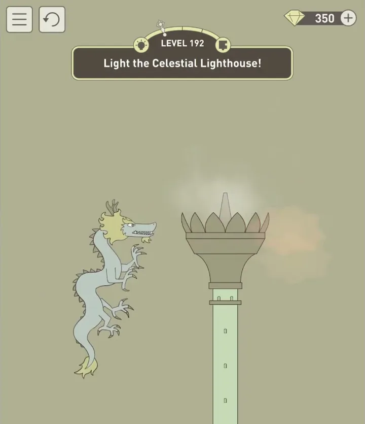 Уровень 192 «Зажги небесный маяк!» в IQ Dungeon 2