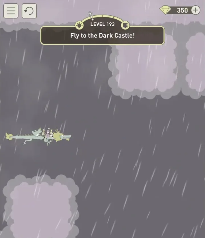Уровень 193 «Лети к темному замку!» в IQ Dungeon 2