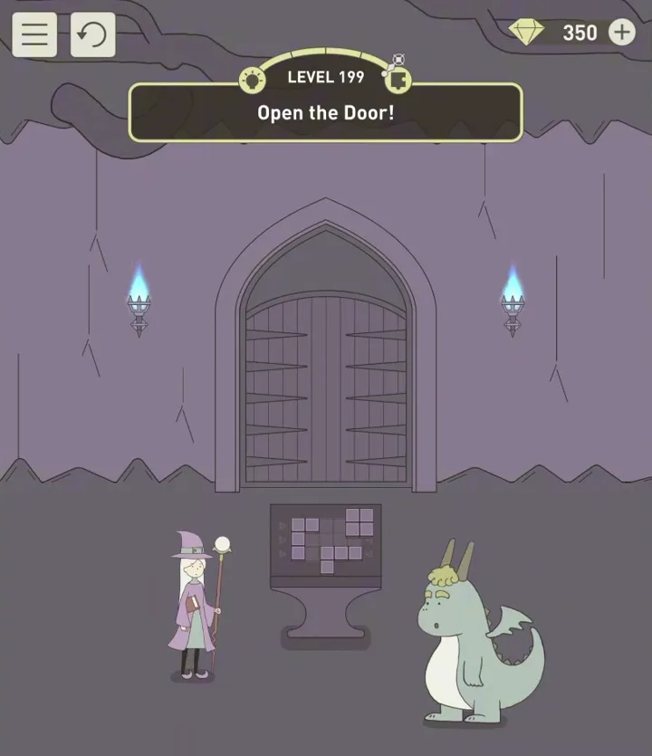 Уровень 199 «Открой дверь!» в IQ Dungeon 2