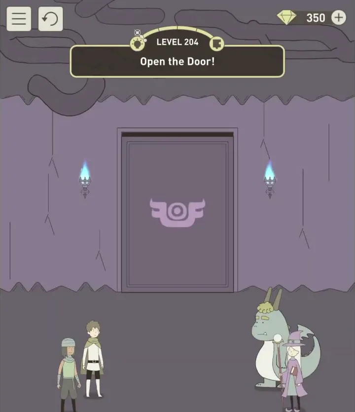Уровень 204 «Открой дверь!» в IQ Dungeon 2