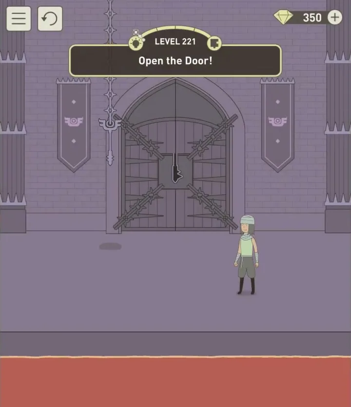 Уровень 221 «Открой дверь!» в IQ Dungeon 2