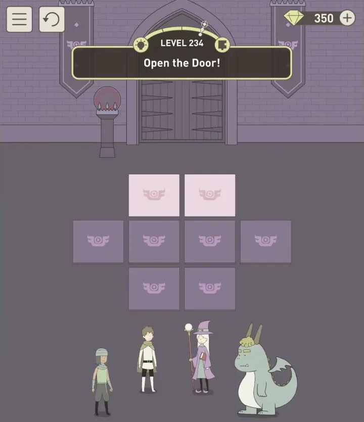 Уровень 234 «Открой дверь!» в IQ Dungeon 2