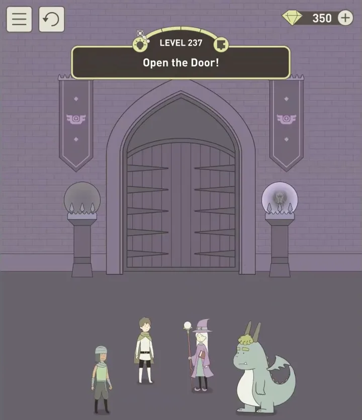 Уровень 237 «Открой дверь!» в IQ Dungeon 2