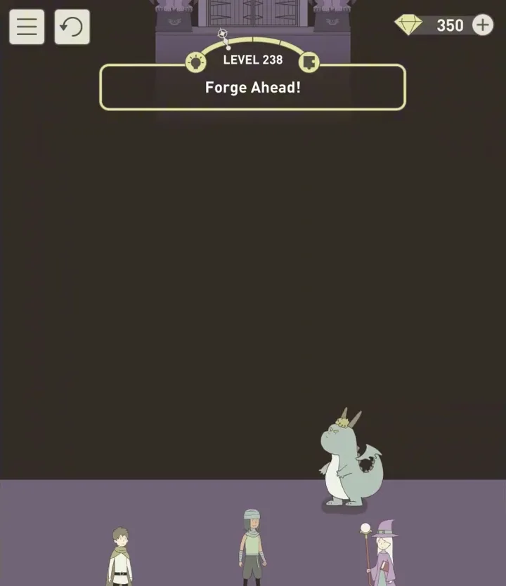 Уровень 238 «Двигайся вперед!» в IQ Dungeon 2