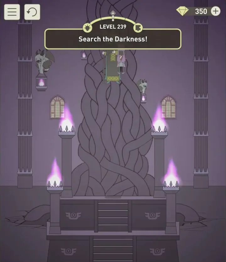 Уровень 239 «Обыщи темноту!» в IQ Dungeon 2