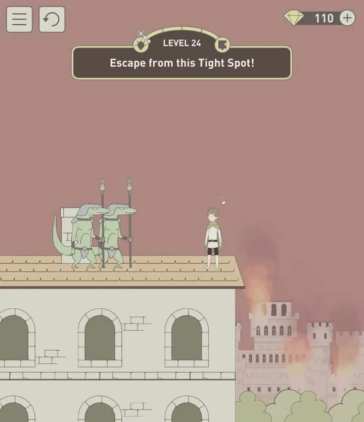 Уровень 24 «Выберись из этой ситуации!» в IQ Dungeon 2
