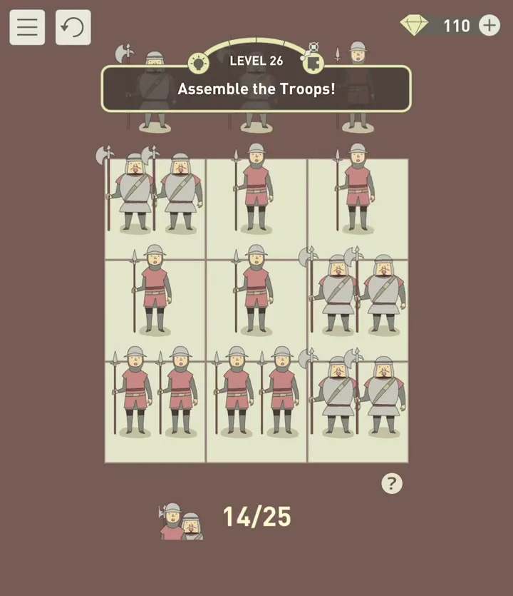 Уровень 26 «Собери войско!» в IQ Dungeon 2