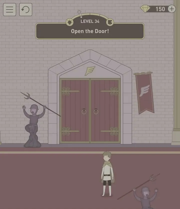 Уровень 34 «Открой дверь!» в IQ Dungeon 2