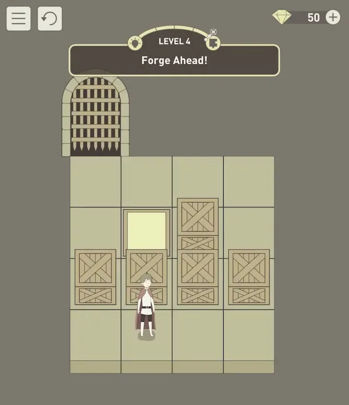 Уровень 4 «Двигайся вперед!» в IQ Dungeon 2