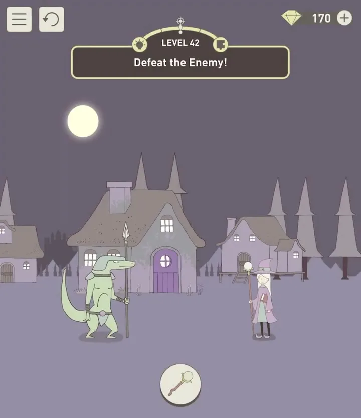 Уровень 42 «Одолей врага!» в IQ Dungeon 2