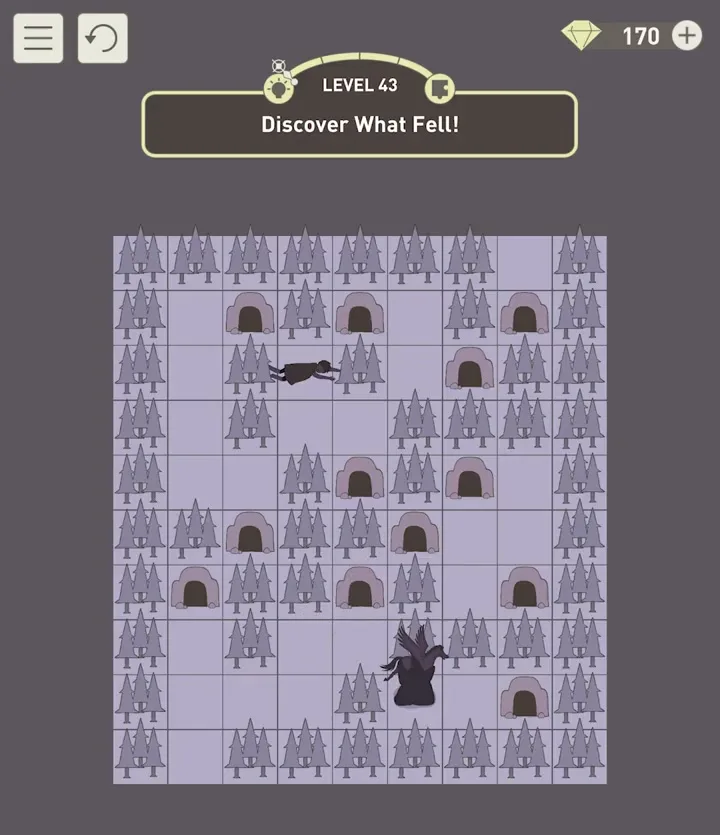 Уровень 43 «Узнай, что упало!» в IQ Dungeon 2