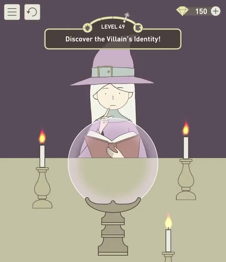 Уровень 49 «Узнай личность злодея!» в IQ Dungeon 2