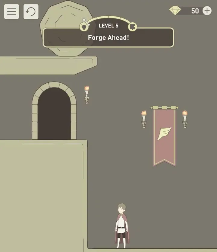Уровень 5 «Двигайся вперед!» в IQ Dungeon 2