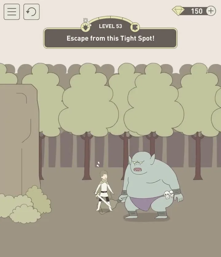 Уровень 53 «Выберись из этой ситуации!» в IQ Dungeon 2