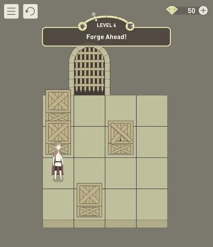 Уровень 6 «Двигайся вперед!» в IQ Dungeon 2
