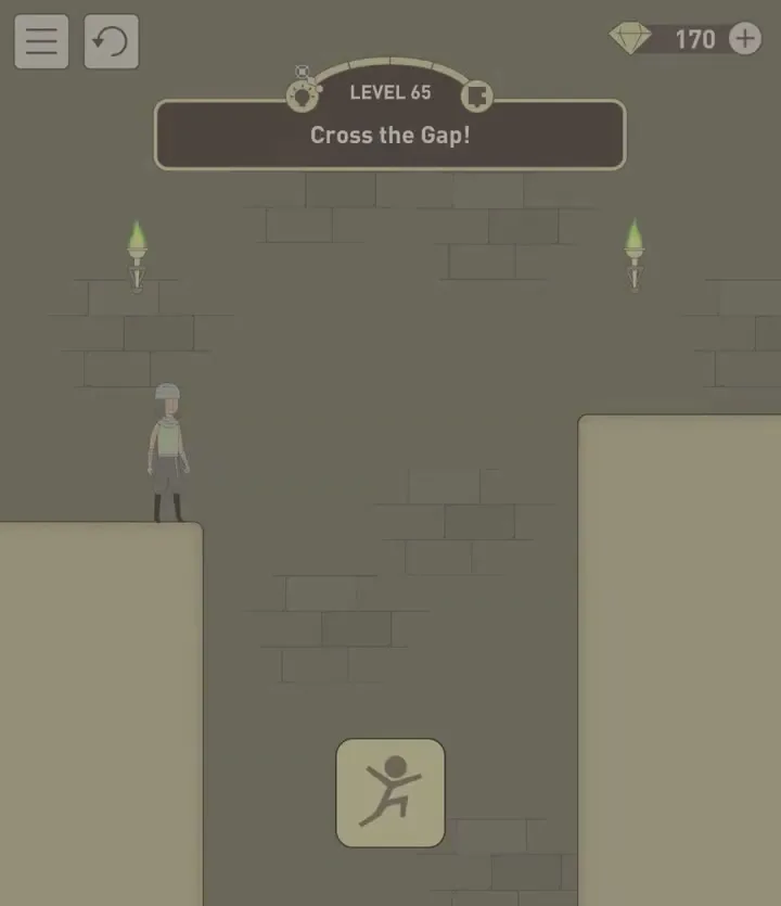 Уровень 65 «Перепрыгни пропасть!» в IQ Dungeon 2
