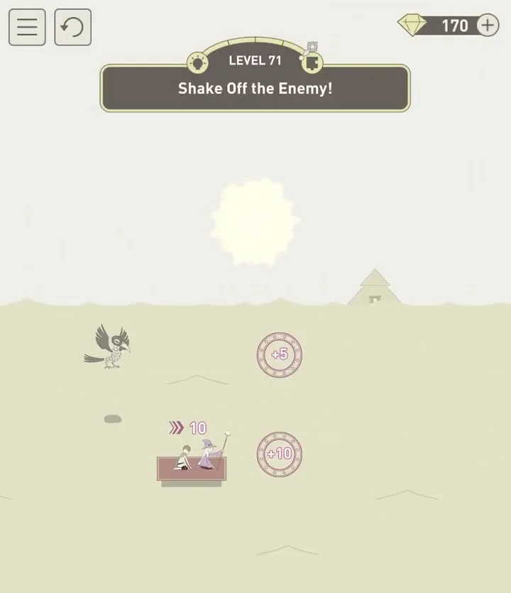 Уровень 71 «Сбрось погоню!» в IQ Dungeon 2