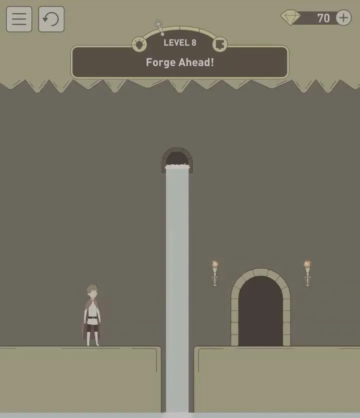 Уровень 8 «Двигайся вперед!» в IQ Dungeon 2