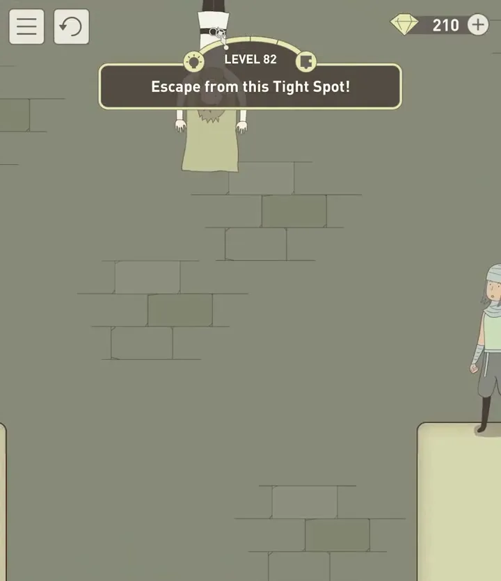 Уровень 82 «Выберись из этой ситуации!» в IQ Dungeon 2