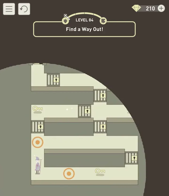 Уровень 84 «Найди выход!» в IQ Dungeon 2