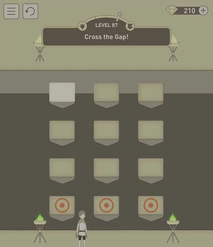 Уровень 87 «Перепрыгни пропасть!» в IQ Dungeon 2