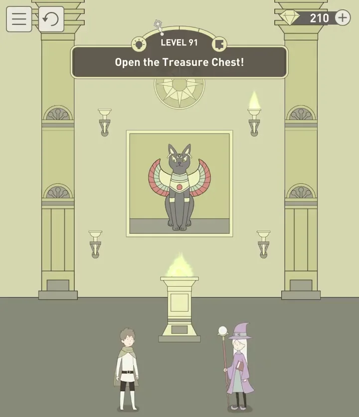 Уровень 91 «Открой сундук!» в IQ Dungeon 2