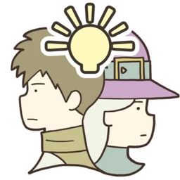 Иконка игры IQ Dungeon 2: лампочка над головами Леона и волшебницы Илмы